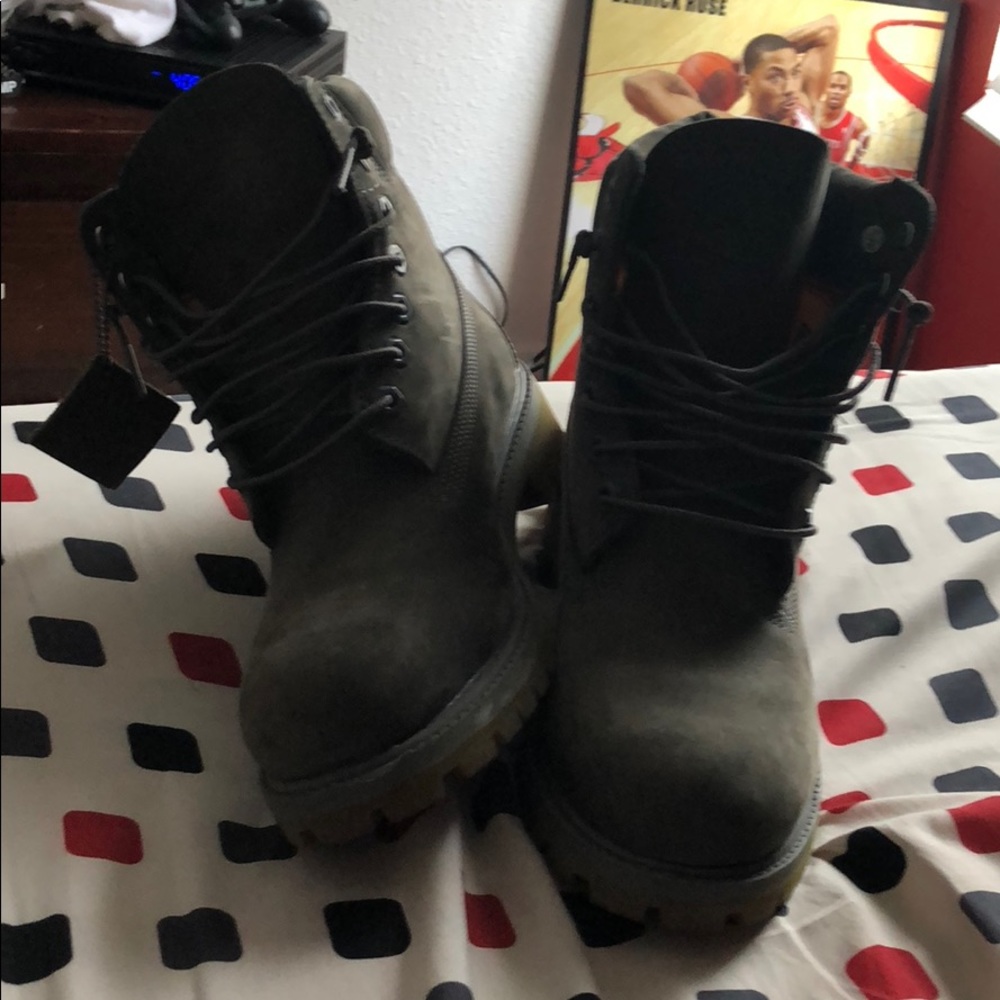 Timberlands boots.